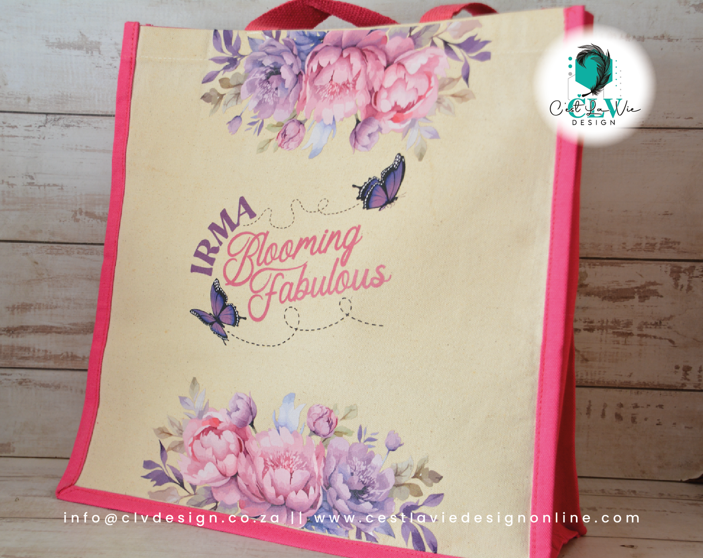 COTTON CANVAS TWO TONE TOTE BAG