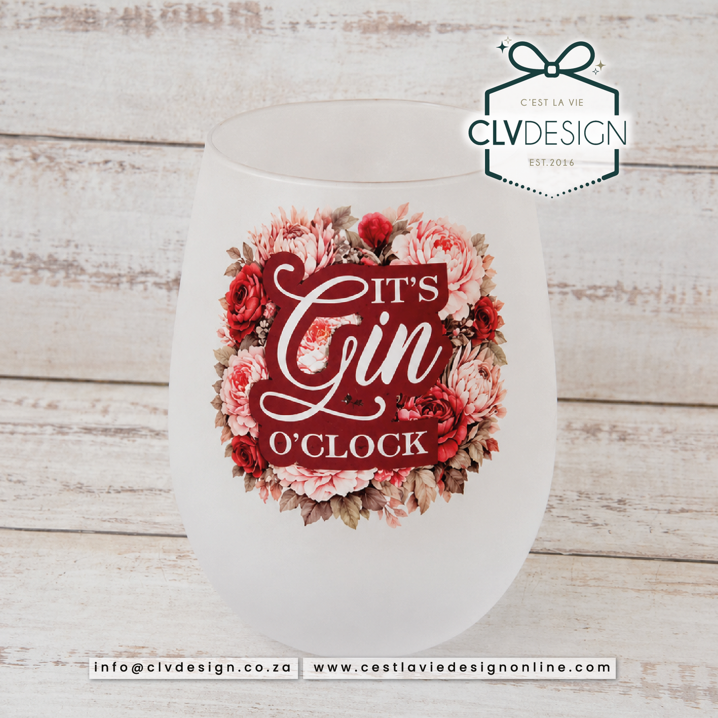 PERSONALISED 500ML FROSTED EGG SHAPE GLASS