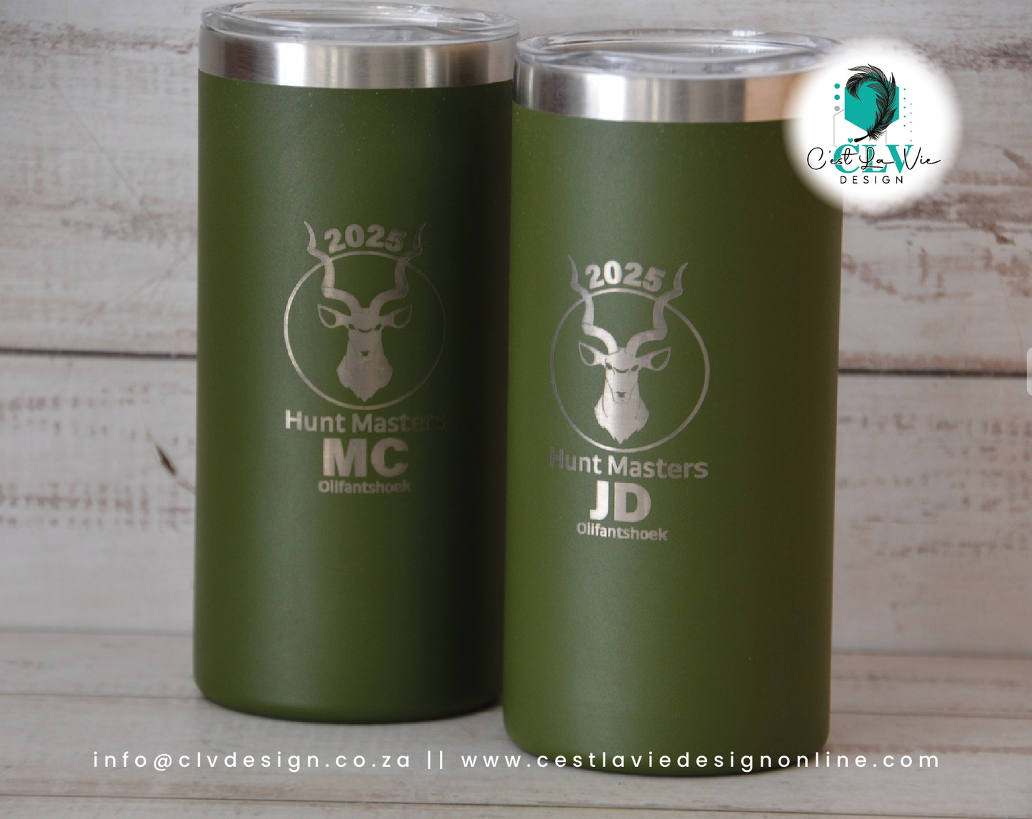 SKINNY STEEL STRAIGHT TUMBLER 440ML (ENGRAVED)