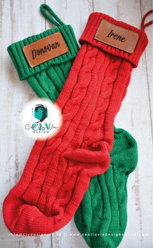 KNITTED CHRISTMAS STOCKING