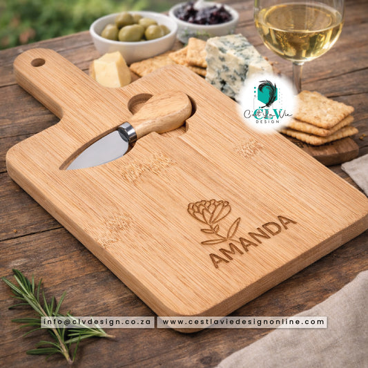 KANTEIKA BAMBOO CHEESE BOARD SET