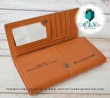 Load image into Gallery viewer, GENUINE LADIES LEATHER WALLET WITHOUT CLIP - TAN COLOR