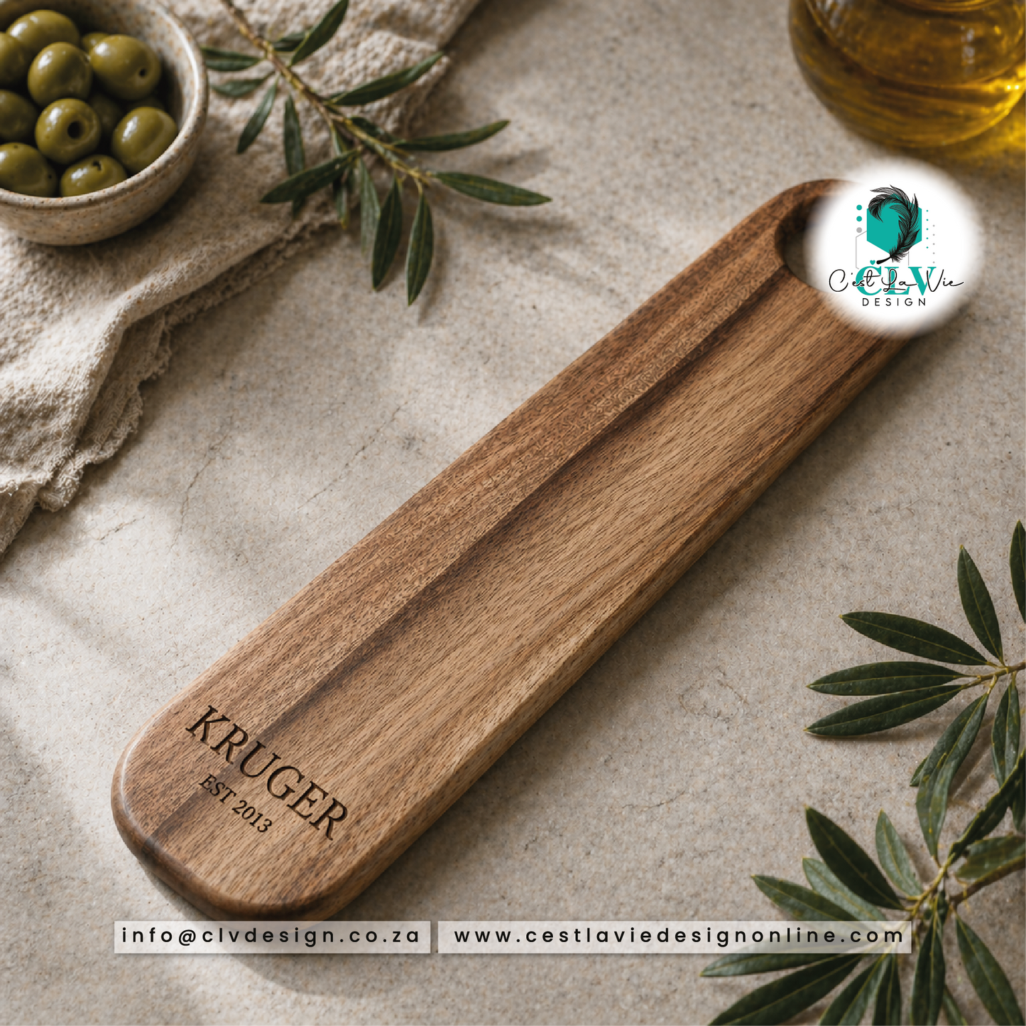 LAGOON WOODEN FOOD BOARD