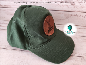 CAPS WITH LEATHER ENGRAVED PATCH (ADULTS)