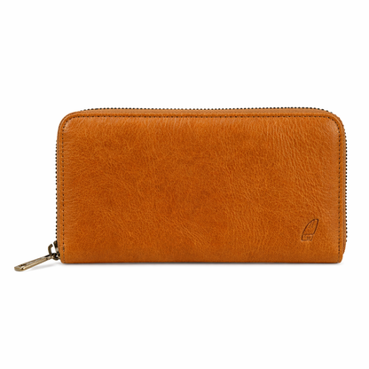 GENUINE LADIES ZIP AROUND LEATHER WALLET