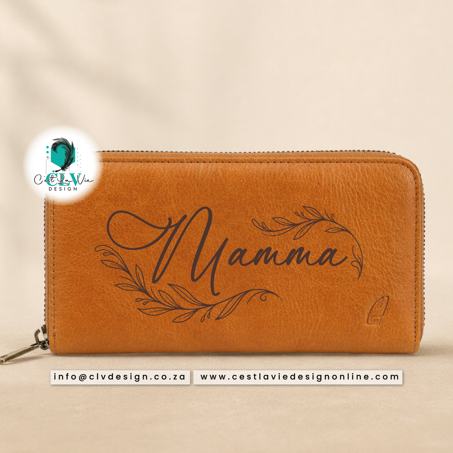 GENUINE LADIES ZIP AROUND LEATHER WALLET
