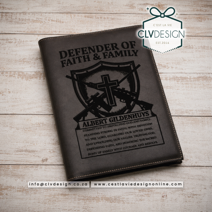 GENUINE LEATHER NOTEBOOK COVER (INCLUDES NOTEBOOK)