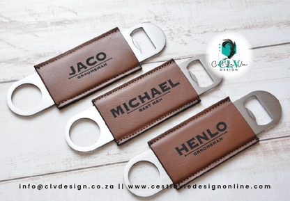 LEATHER BOTTLE OPENER
