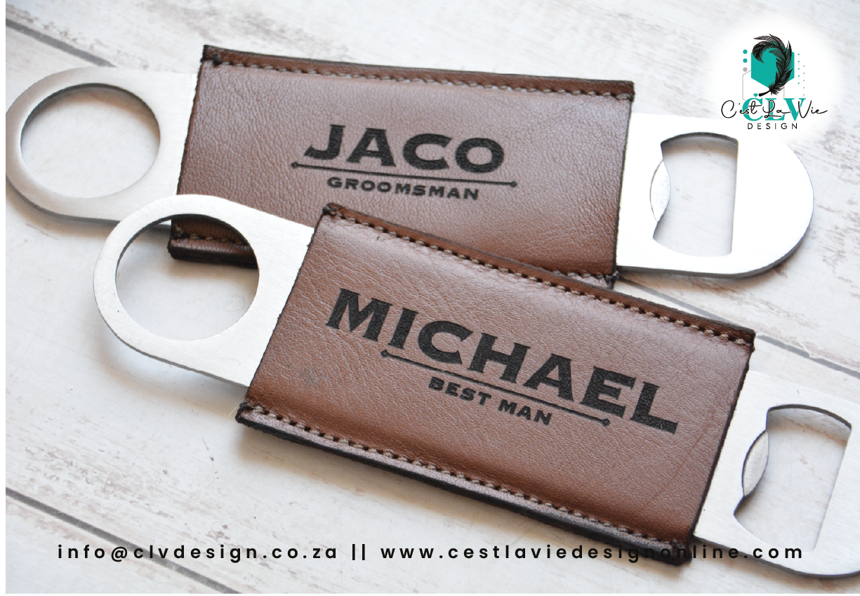LEATHER BOTTLE OPENER
