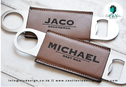 LEATHER BOTTLE OPENER