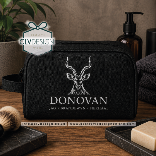 PERSONALISED LOWRY TOILETRY BAG
