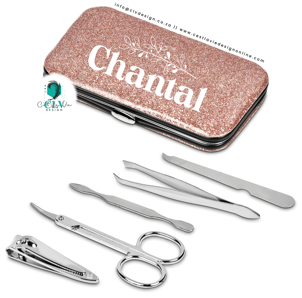 ROSE GOLD SPARKLE MANICURE SET