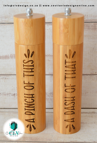 BAMBOO SALT AND PEPPER MILL