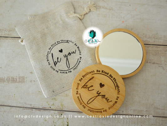 BAMBOO POCKET MIRROR