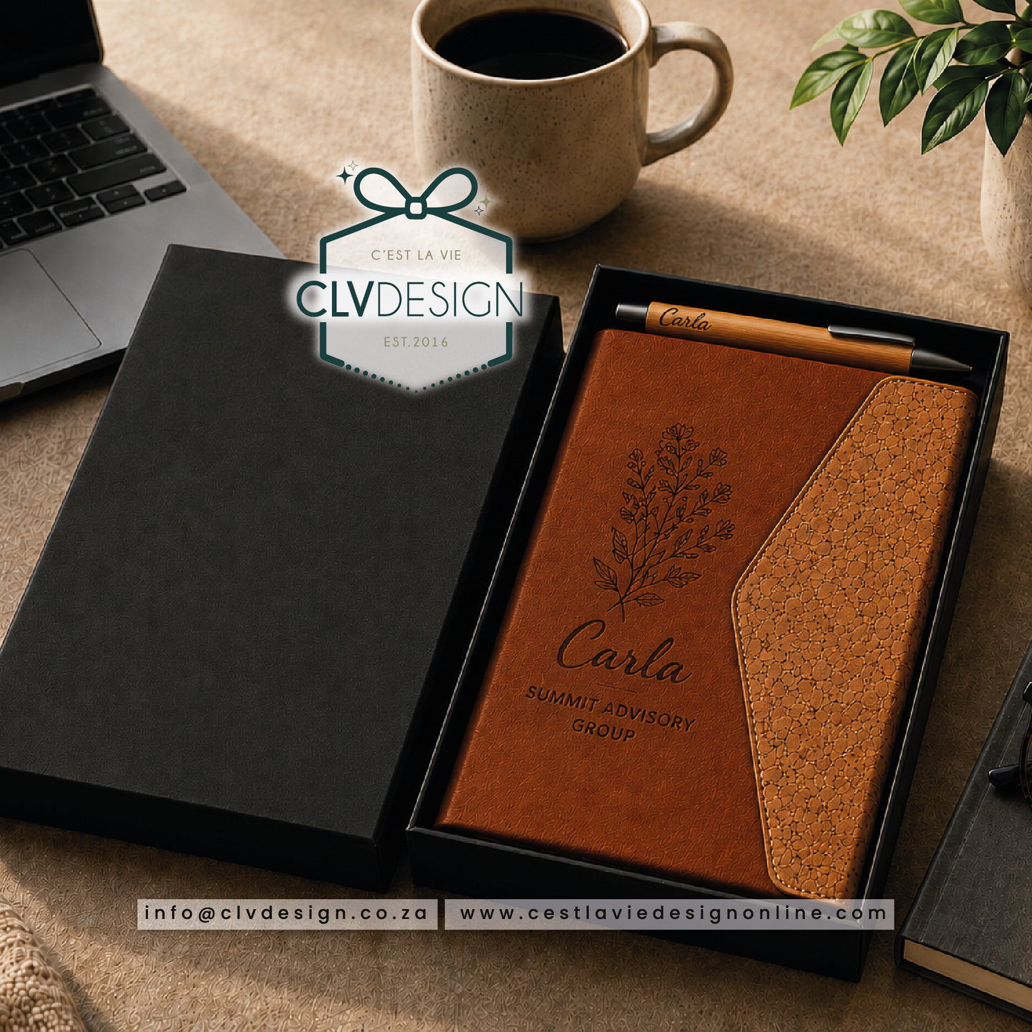TERRA PU NOTEBOOK AND PEN SET