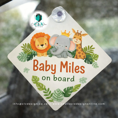 PRINTED ALUMINIUM CAR SIGN