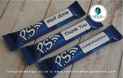 PERSONALISED PS CHOCOLATE (MIN QTY 10)