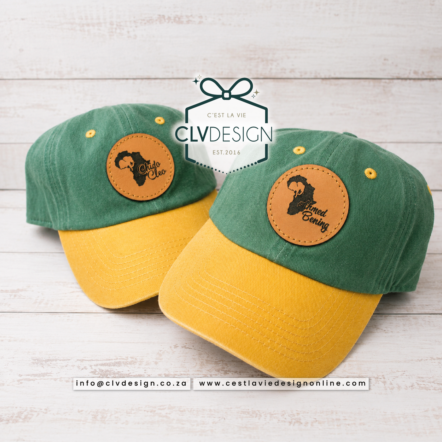 CAPS WITH LEATHER ENGRAVED PATCH (ADULTS)