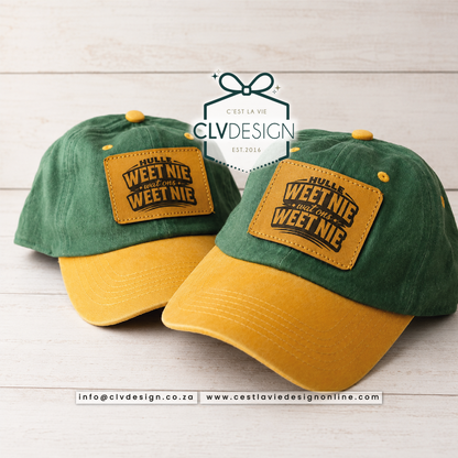 CAPS WITH LEATHER ENGRAVED PATCH (ADULTS)