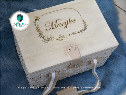 WOODEN PICNIC BASKET (2 PERSON)