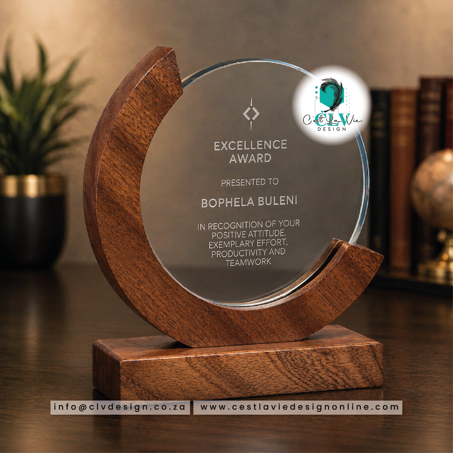 REVERENCE WOOD & GLASS AWARD