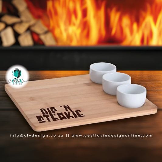 BAMBOO SNACK SERVING SET