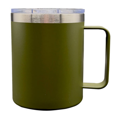 COATED STAINLESS STEEL COFFEE MUG