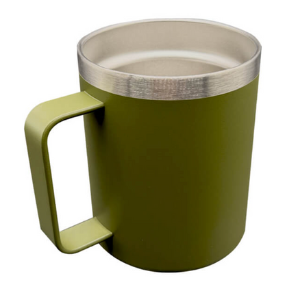 COATED STAINLESS STEEL COFFEE MUG