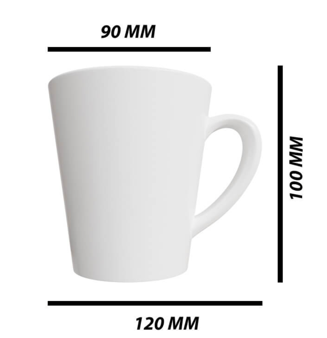 PRINTED CONE MUG (12OZ)
