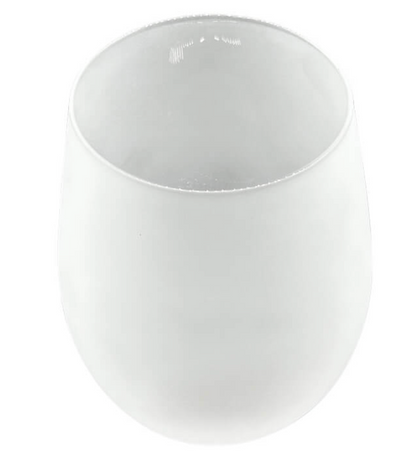 500ML FROSTED EGG SHAPE GLASS