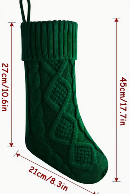 KNITTED CHRISTMAS STOCKING