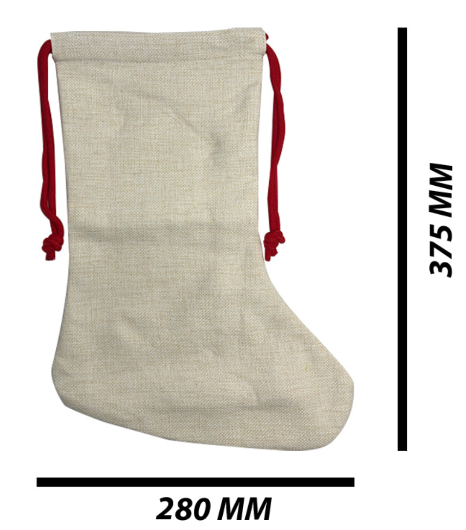 DRAWSTRING CHRISTMAS STOCKING