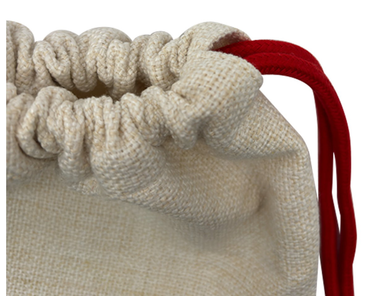 DRAWSTRING CHRISTMAS STOCKING