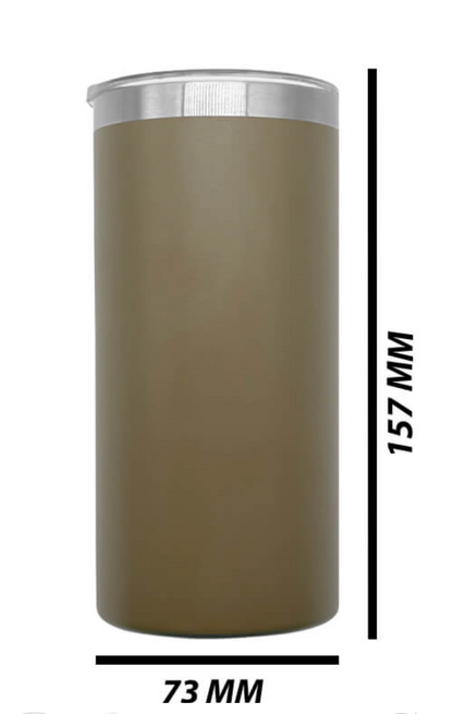 SKINNY STEEL STRAIGHT TUMBLER 440ML (ENGRAVED)