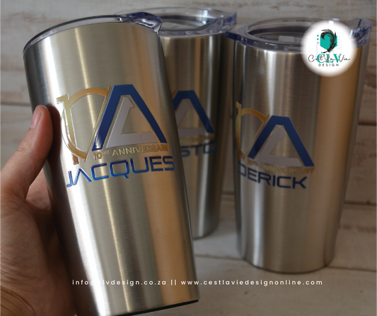 PLASTIC DOUBLE WALL TUMBLER - 550ML