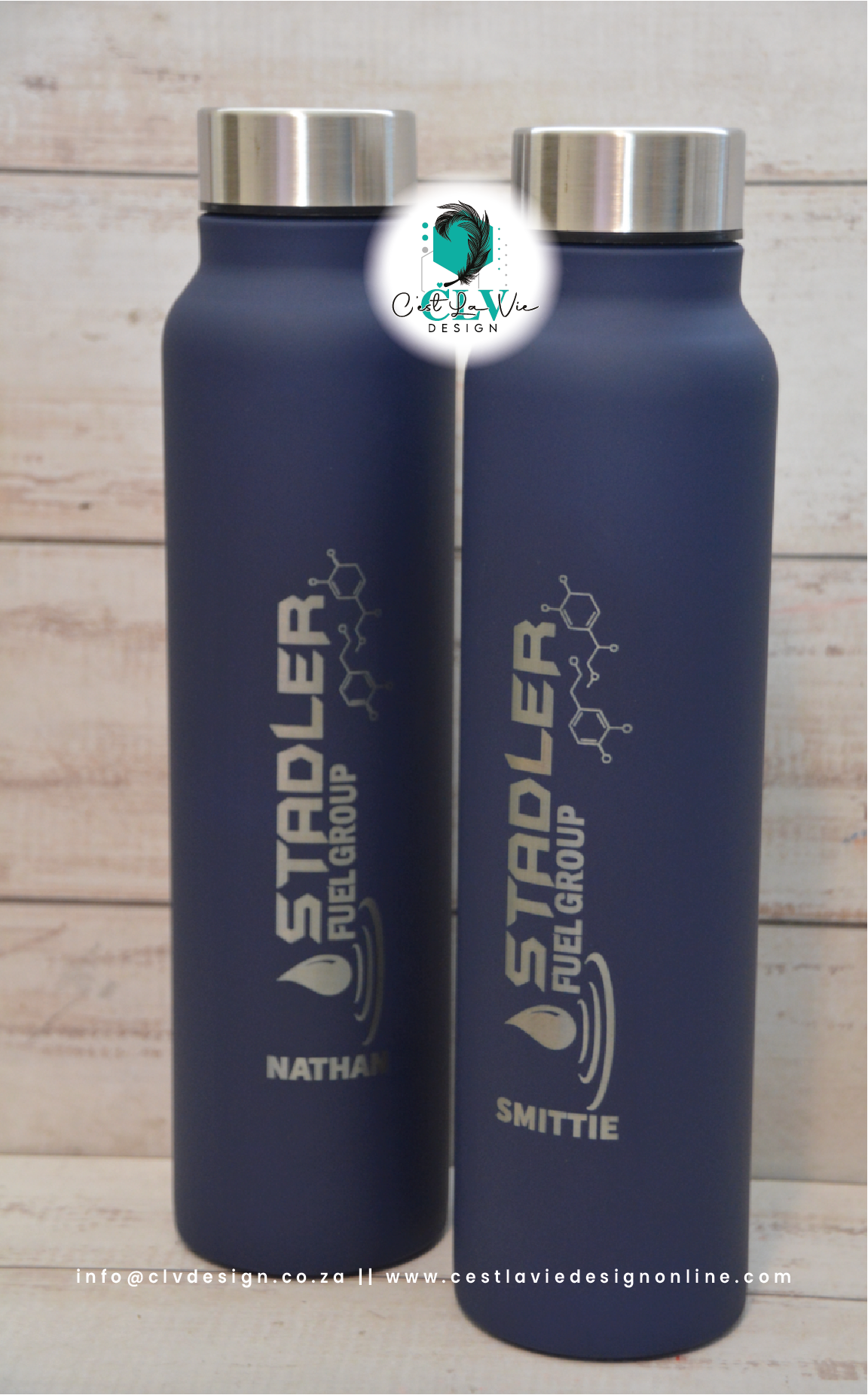 1L STEEL COATED BOTTLE (ENGRAVED)