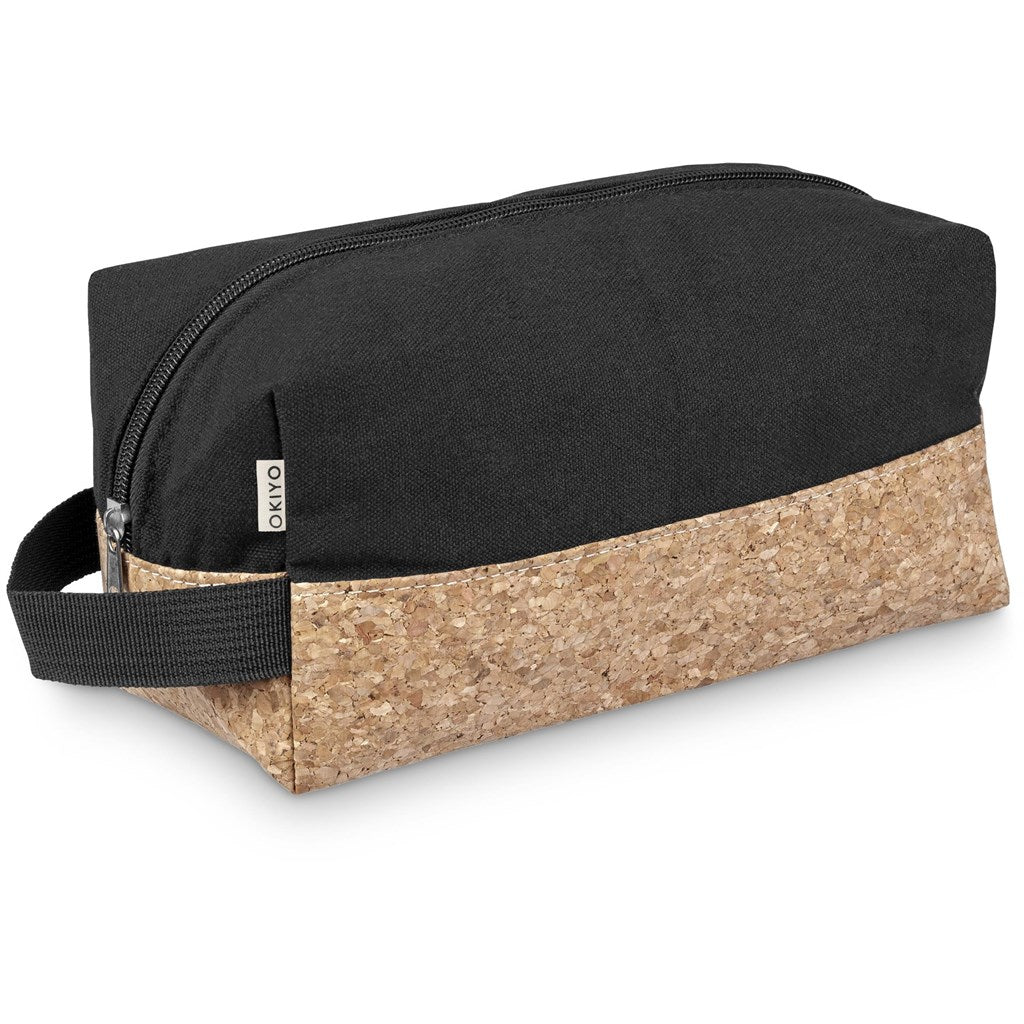 PERSONALISED KORUKU CORK AND COTTON TOILETRY BAG