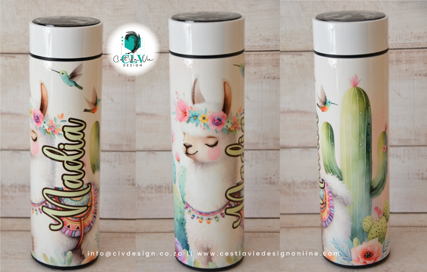 STAINLESS STEEL TEMPERATURE DISPLAY WATER BOTTLE