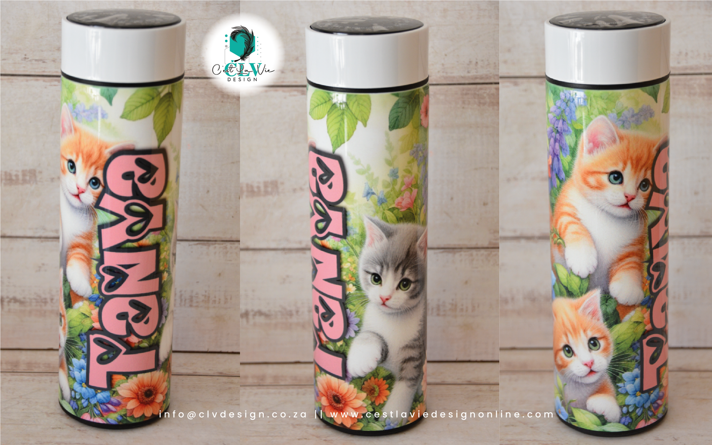 STAINLESS STEEL TEMPERATURE DISPLAY WATER BOTTLE