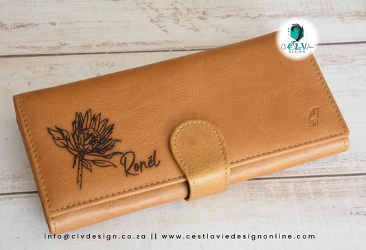GENUINE LADIES LEATHER WALLET WITH CLIP