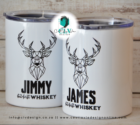 PRINTED STEEL GLASS (WHISKEY)