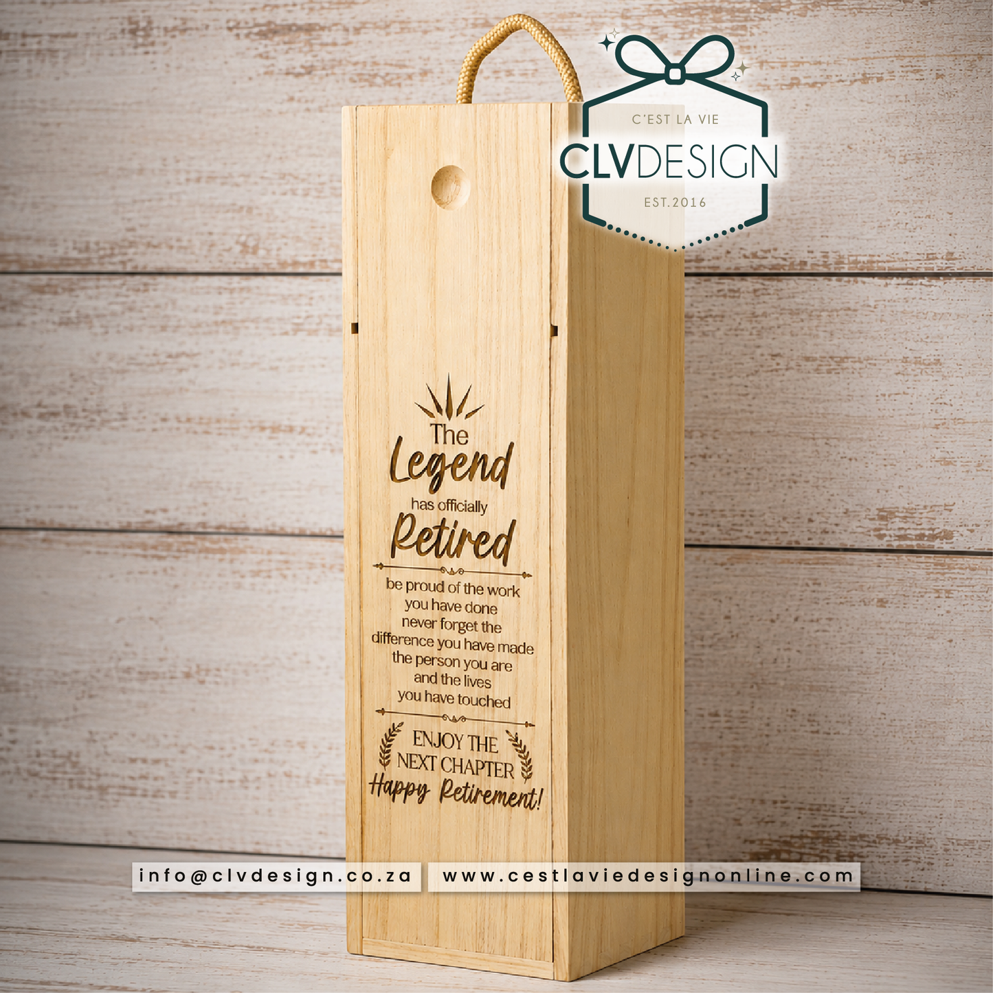 PINE WOOD WINE BOTTLE BOX