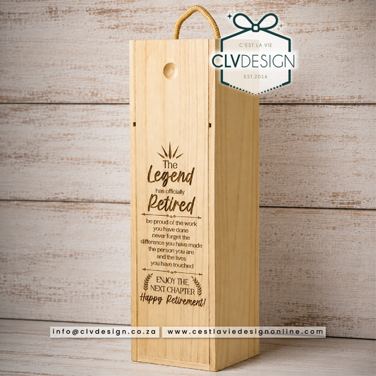 PINE WOOD WINE BOTTLE BOX