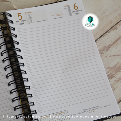 2026 WIRE BIND HARD COVER DIARY