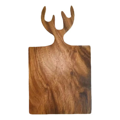 ACACIA DEER ANTLER SHAPED CUTTING BOARD