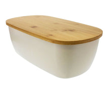 Load image into Gallery viewer, 2 IN 1 BAMBOO BREAD BIN AND WOODEN CUTTING BOARD