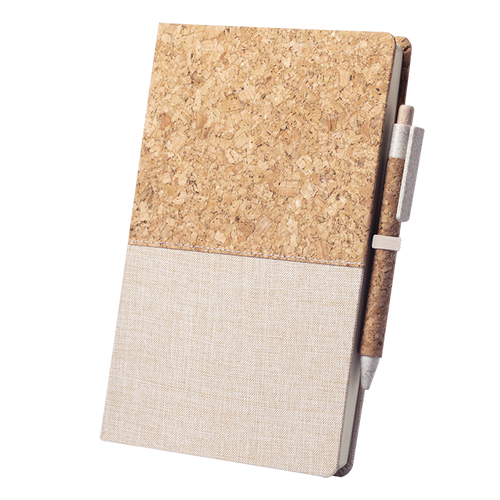 CORK AND COTTON NOTEBOOK