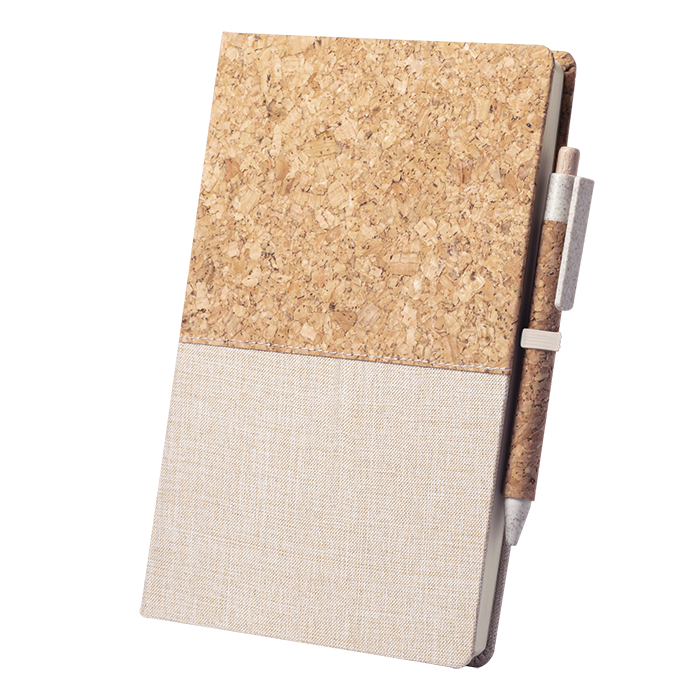 CORK AND COTTON NOTEBOOK