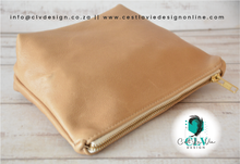 Load image into Gallery viewer, GENUINE LEATHER BASIC STYLE COSMETIC BAG
