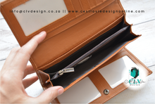 Load image into Gallery viewer, GENUINE LADIES LEATHER WALLET WITH CLIP - TAN COLOR